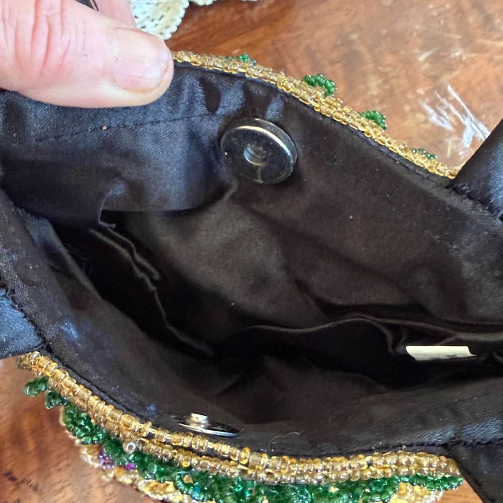 MARDI GRAS ladies beaded vintage small bag very good condition - Picture 11 of 12